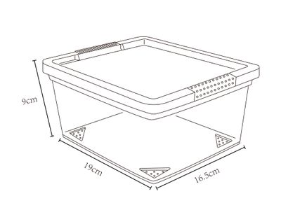 Imagen 2 del producto Caja organizadora plástico 2 lt