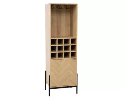 Bar Mila natural/negro 155x50.5x40 cm