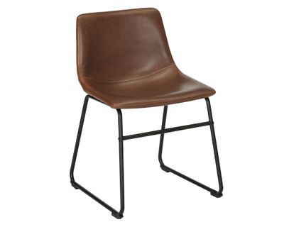 Imagen 2 del producto Silla PU Carlo café 74x53x48 cm