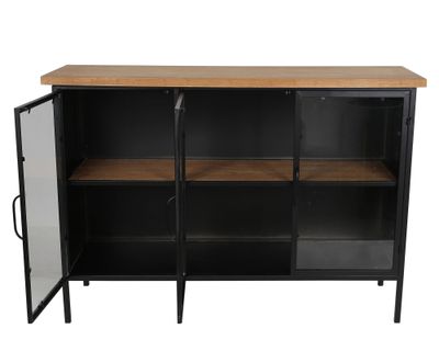 Imagen 2 del producto Buffet Pandi negro/natural 80x115x35 cm