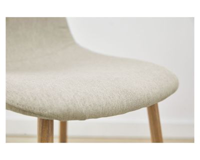 Imagen 2 del producto Silla Domi tela beige 82x45x54 cm