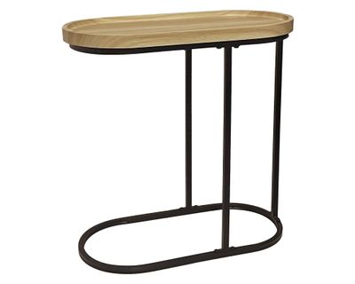 Mesa lateral natural/negro