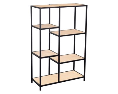 Repisa Multinivel negro/natural 109x70x30 cm