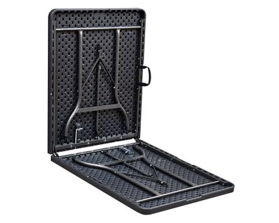 Imagen 2 del producto Mesa plegable rectangular ratán café 180 cm