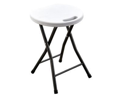 Banquito plegable blanco