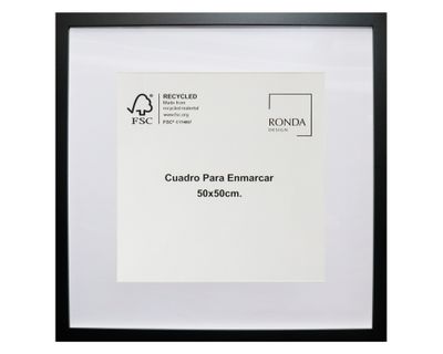 Imagen 1 del producto Cuadro para enmarcar 50x50 cm negro