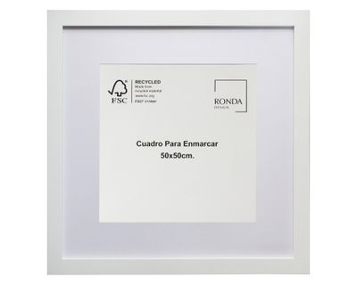 Cuadro para enmascarar 50x50 cm blanco