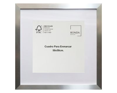 Cuadro para enmarcar 50x50 cm plata