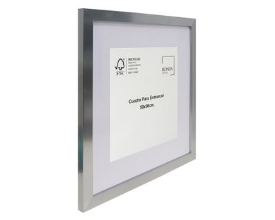 Imagen 2 del producto Cuadro para enmarcar 50x50 cm plata