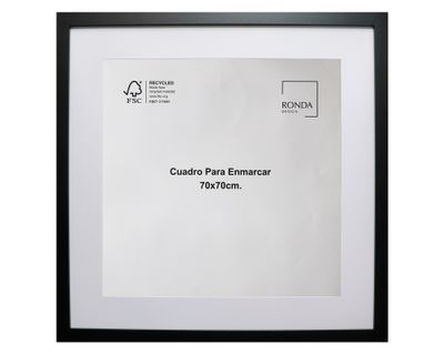 Cuadro para enmascarar 70x70 cm negro