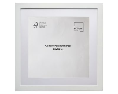 Cuadro para enmascarar 70x70 cm blanco