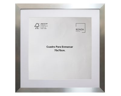 Cuadro para enmascarar 70x70 cm plata