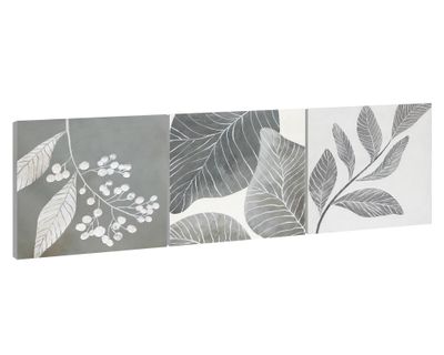 Imagen 2 del producto Cuadro oleo Tríptico plantas 40x120 cm