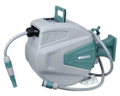 Enrollador manguera retráctil 15m