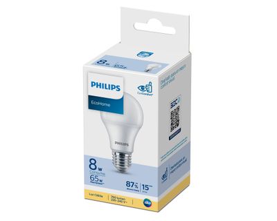 Imagen 2 del producto Ampolleta led 8W E27 luz cálida EcoHome