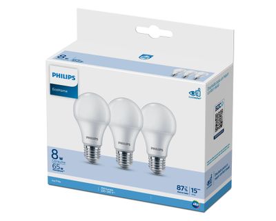 Imagen 2 del producto Ampolleta led 8W E27 luz fría EcoHome 3 un
