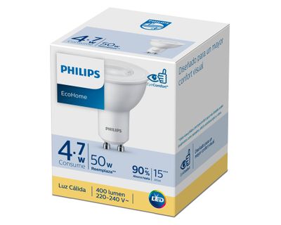 Imagen 2 del producto Ampolleta led 50W GU10 luz cálida EcoHome