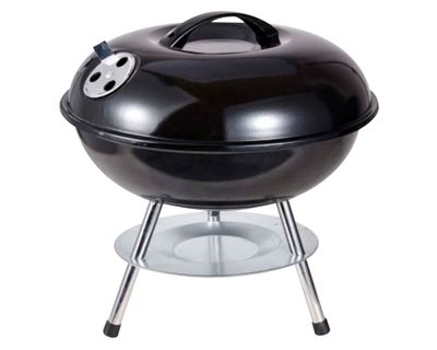 Beef Maker Parrilla A Carbón Portátil Redonda Negro