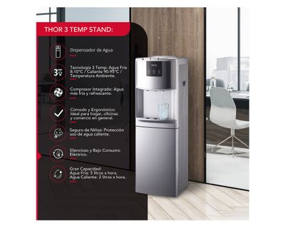 Imagen 2 del producto Dispensador de agua Thor 3temp stand