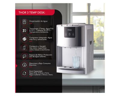 Imagen 2 del producto Dispensador de agua Thor 3temp desk