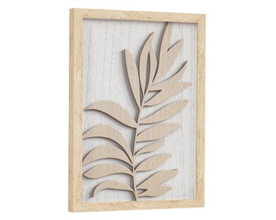 Imagen 2 del producto Cuadro Hoja A 30x40 cm café