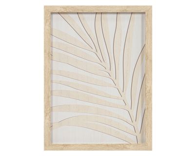 Cuadro Hoja A 30x40 cm beige