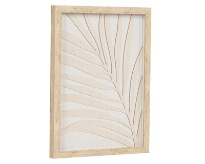 Imagen 2 del producto Cuadro Hoja A 30x40 cm beige