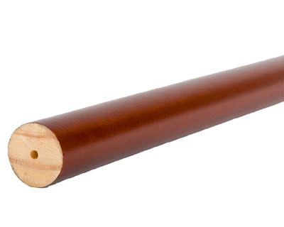 Imagen 2 del producto Barra para cortina madera 200x1.9 cm chocolate