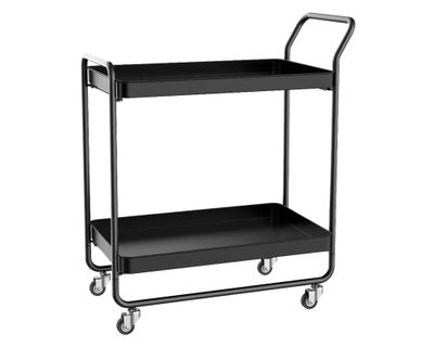 Carro bar 2 Niveles negro