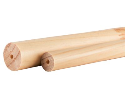 Imagen 2 del producto Soporte de cortina Simple madera 19 mm natural 1 un