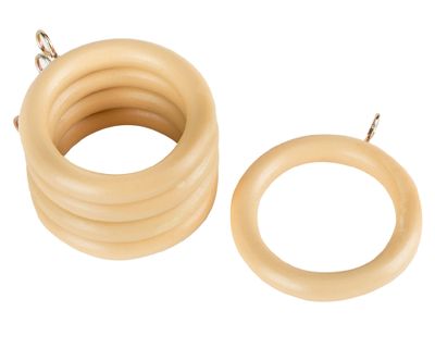 Argolla de cortina madera natural 10 un