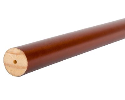Imagen 2 del producto Barra para cortina madera 150x2.8 cm café