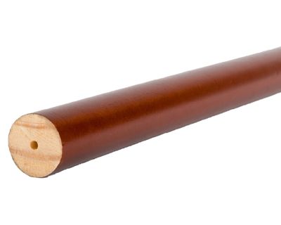 Imagen 2 del producto Barra para cortina madera 200x2.8 cm chocolate