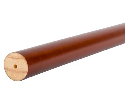 Imagen 2 del producto Barra para cortina madera 250x2.8 cm chocolate