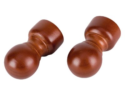 Imagen 2 del producto Terminal Bola madera 28 mm chocolate 2 un