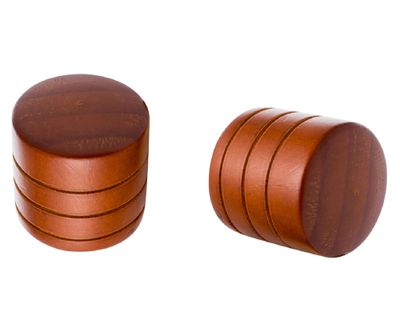 Imagen 2 del producto Terminal Tapón madera 28 mm chocolate 2 un