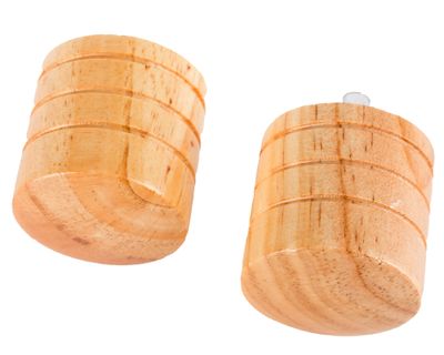 Imagen 2 del producto Terminal madera tapón 28 mm natural 2 un.