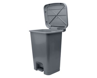 Imagen 2 del producto Basurero pedal frontal gris 25 lt