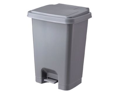 Basurero pedal frontal gris 25 lt