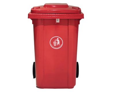 Basurero 360L rojo