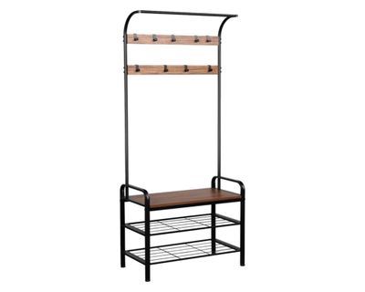 Perchero pie con zapatero