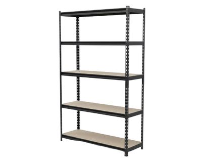 Imagen 2 del producto Repisa negro/madera 192x100x50 cm 5 Niveles