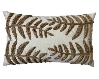 Cojín bordado yute 30x50 cm