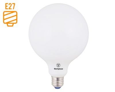 Ampolleta led 8W E27 luz cálida Milky G125