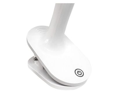 Imagen 2 del producto Lámpara clip touch ovalada 3W USB blanca