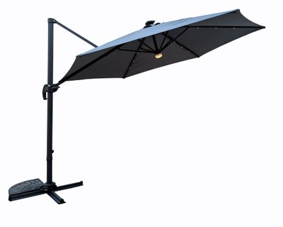 Sombrilla caño lateral con LED UV50+ 3 m