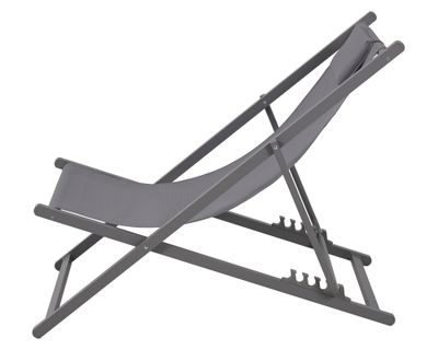 Imagen 2 del producto Reposera con almohada 4 posiciones gris