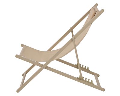 Imagen 2 del producto Reposera con almohada 4 posiciones beige