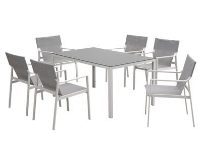 Set comedor exterior Osman 6 personas