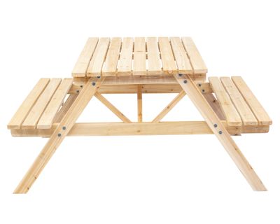 Set comedor 2 bancas Teyu madera